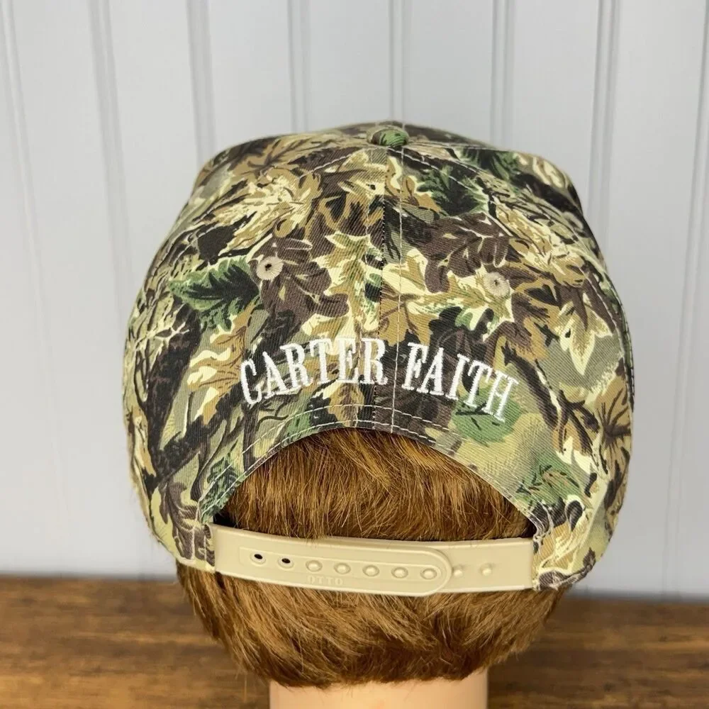 Carter Faith Cherry Valley COUNTRY MUSIC Otto Camo Trucker SnapBack Hat Cap OS